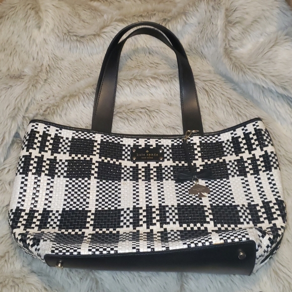 kate spade Handbags - SOLD Kate Spade Plaid Purse with Dust Cover